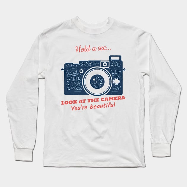 Smile At The Camera Long Sleeve T-Shirt by DM_Creation